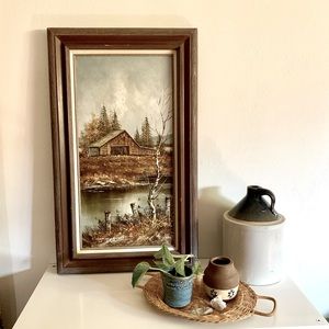 Original oil painting signed by J. Medina